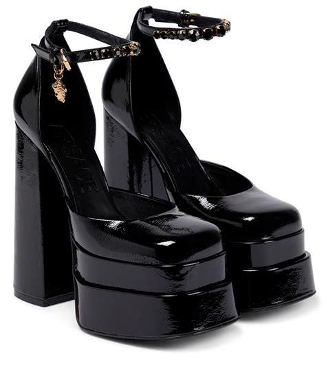 cheap versace high heels|Versace platform heel boots.